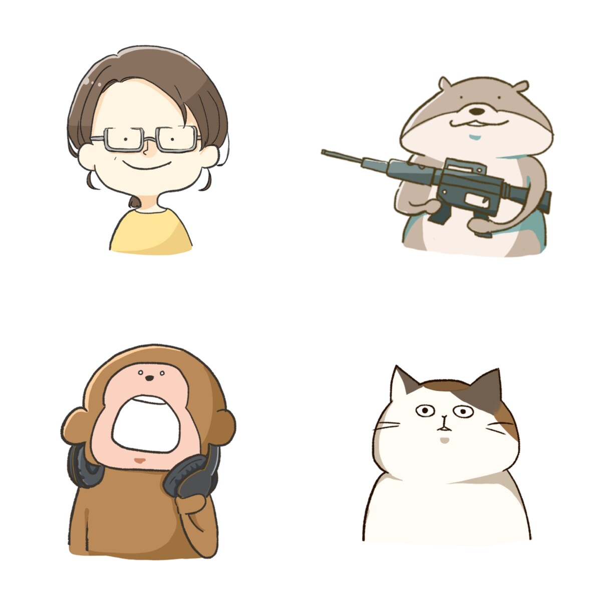 ゆる〜〜いイラスト描きます 動物、似顔絵なんでも描きます！絶妙なゆるさをどうぞ！！ イメージ8
