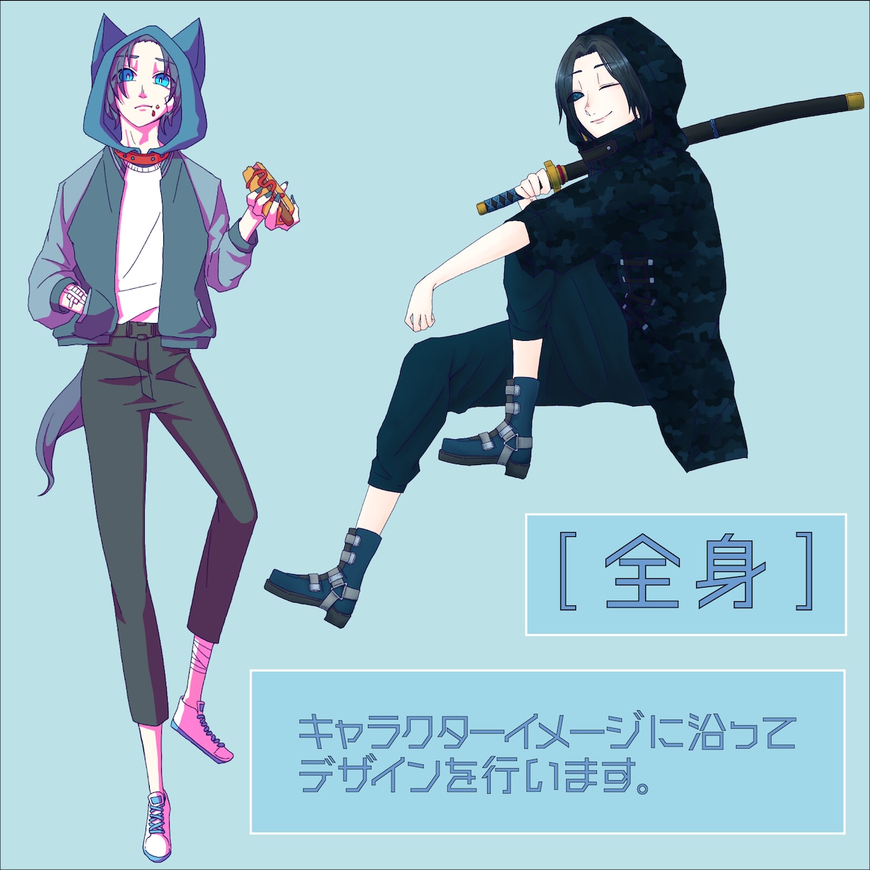 ゲーム/ TRPGで使う立ち絵・差分を制作します 貴方の世界観を伝えるお手伝いをします イメージ2