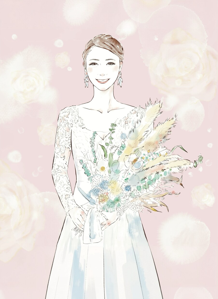 水彩タッチでやわらかなウェルカムボードを制作します 結婚式当日、印刷してそのまま飾れる一枚に仕上げます イメージ1