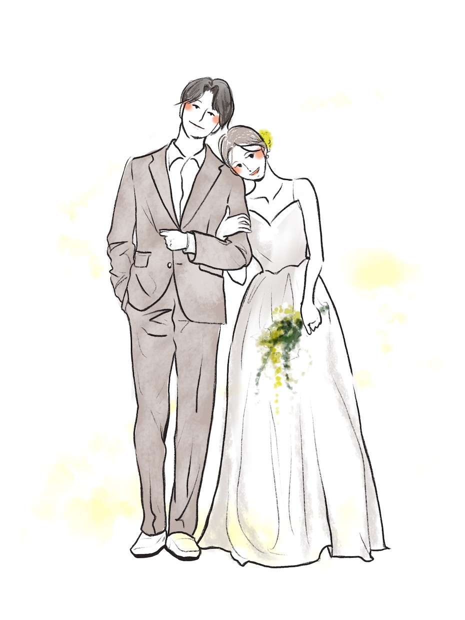 オシャレで絵本の様な可愛い似顔絵作成します！ます ご要望に合わせたイラストを作成します！水彩風・油画風 イメージ2