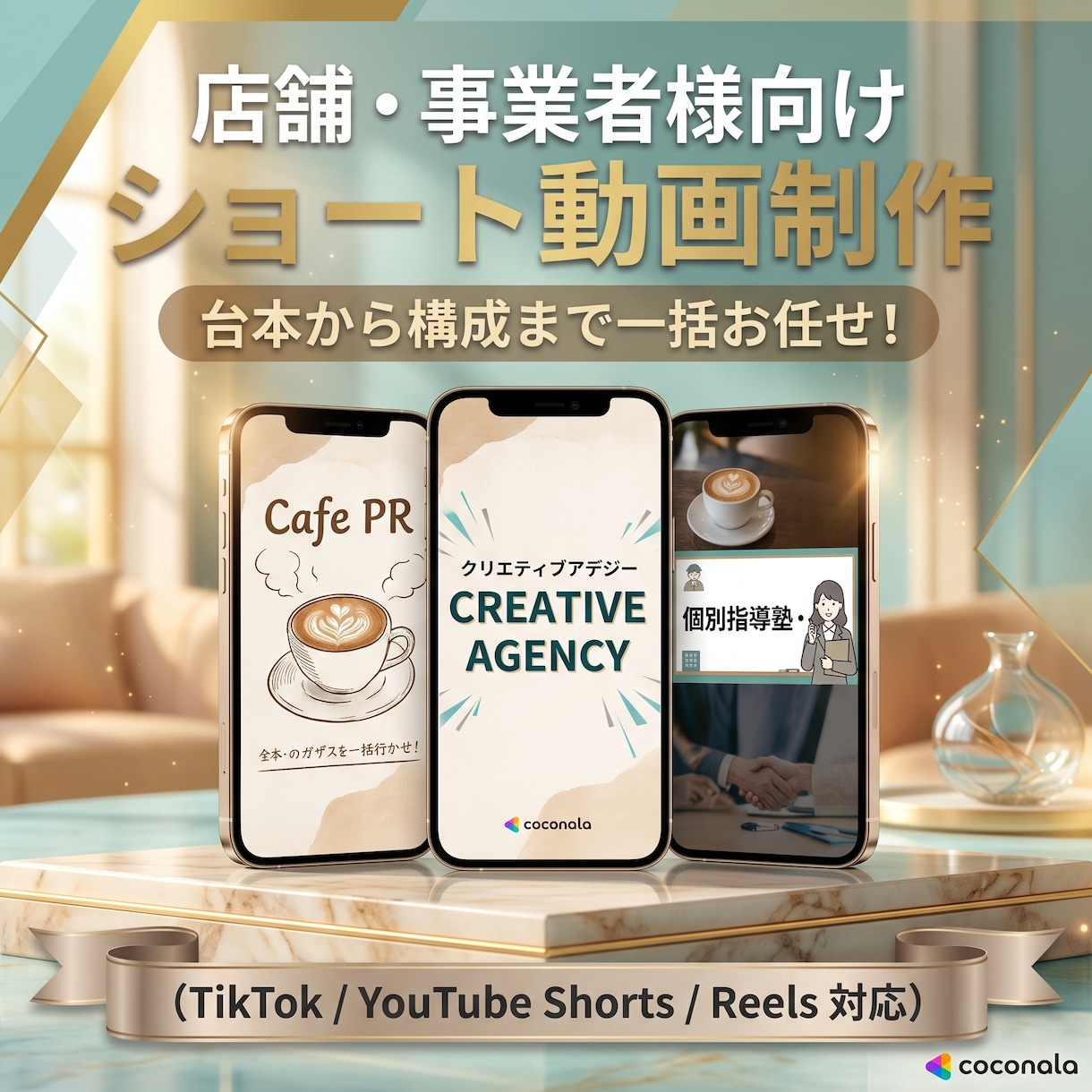 顔出し不要！台本から丸投げショート動画制作します 素材がなくても安心！店舗や事業の魅力を伝える縦型PR動画 イメージ1