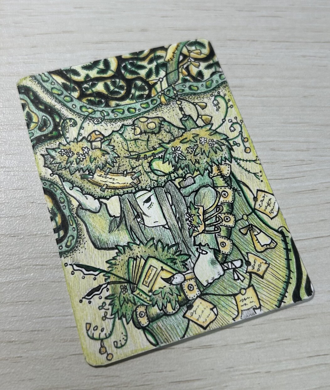 好きなものを詰め込んだ手描きイラストを描きます 少し不思議な世界観の手書きイラストを描きます。 イメージ4