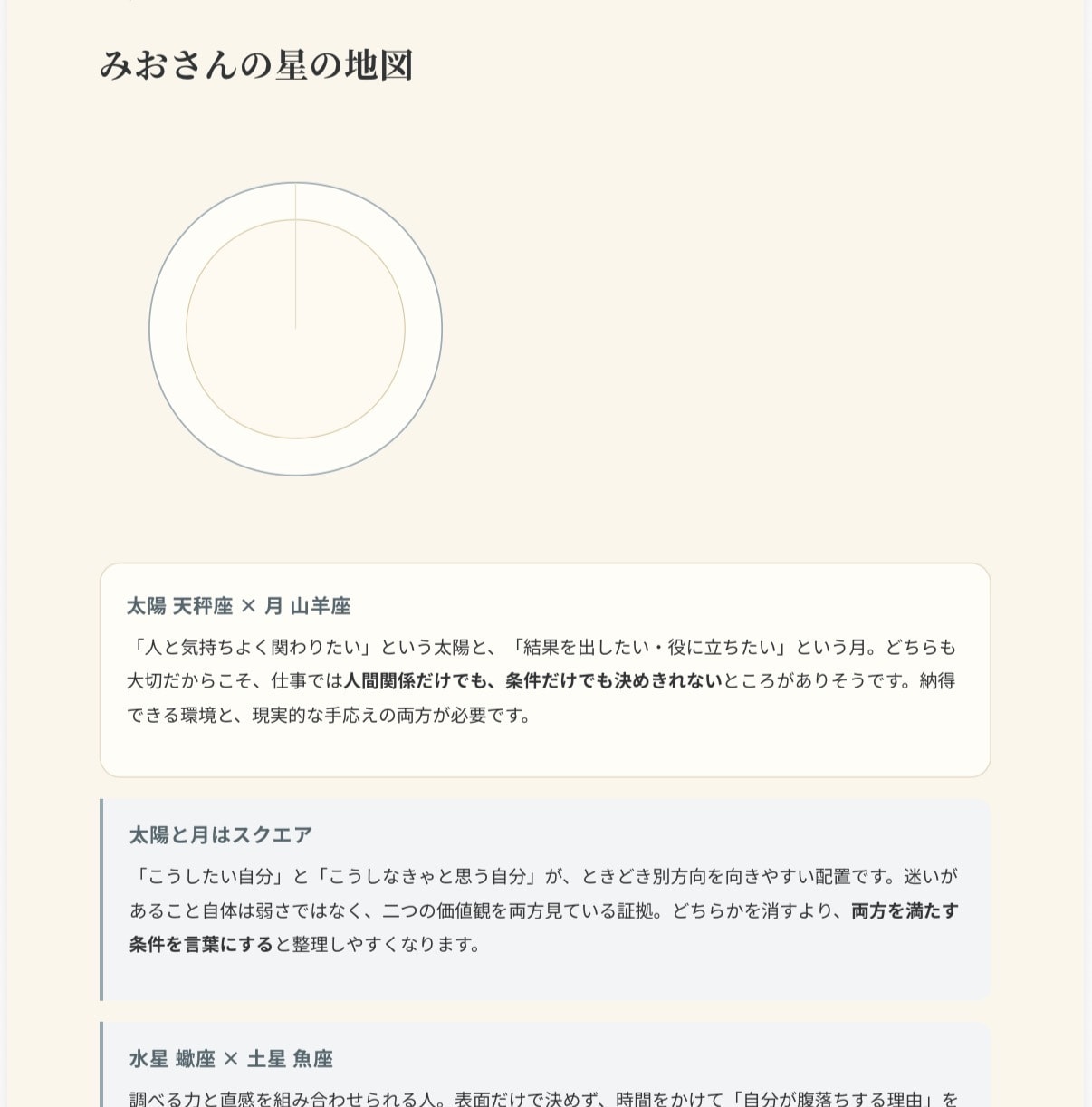 お悩みや迷いを星読み×タロットで答えあわせします ８ページ〜の個別鑑定書＋15分チャット(´︶`) イメージ4
