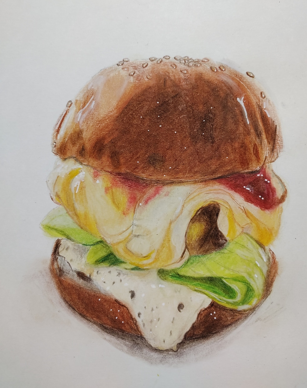 商用利用OK☆彡色鉛筆で食べ物を描きます お店の商品を色鉛筆で描きます☆彡 イメージ1
