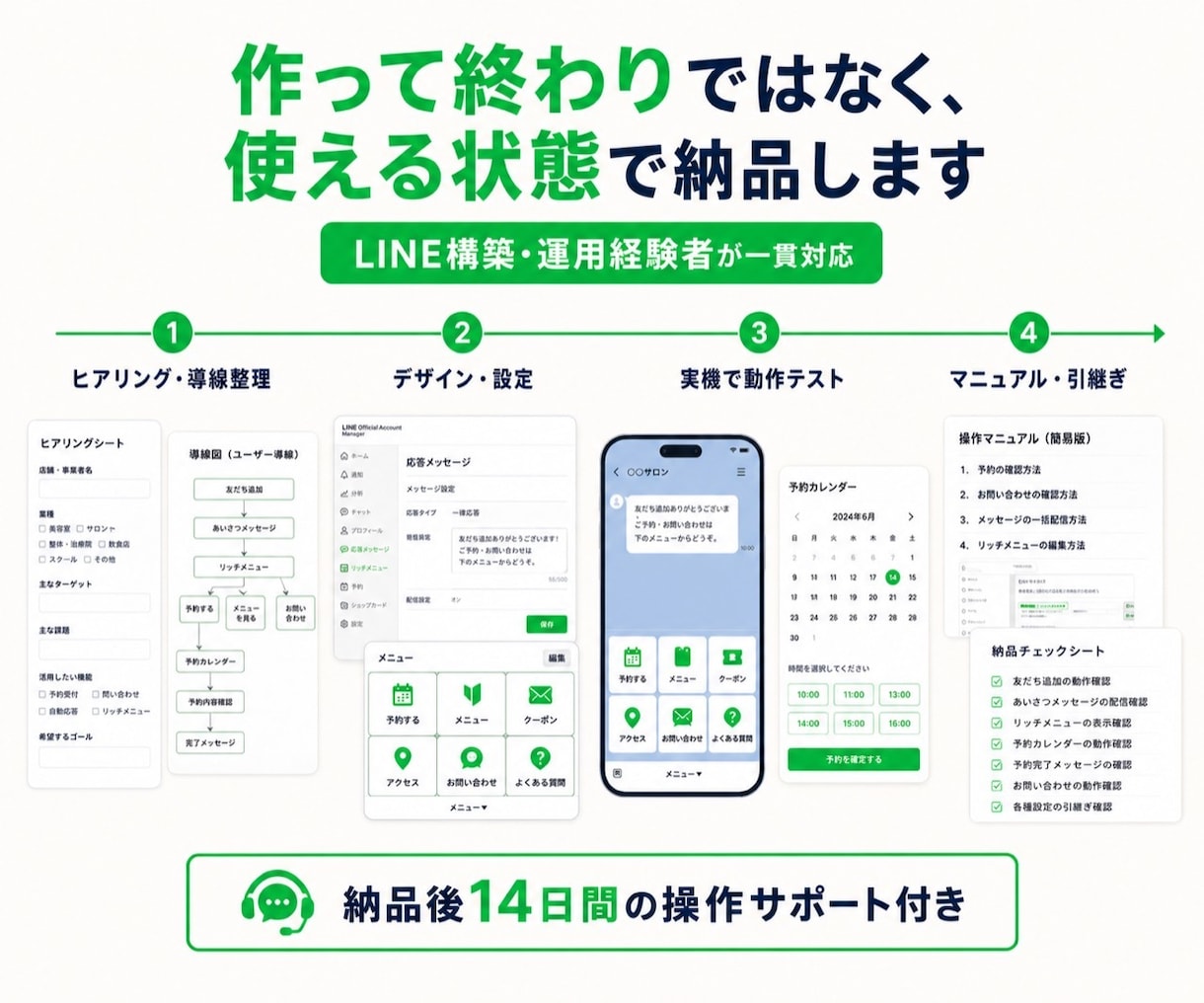 LINE予約と自動通知をまとめて構築します 予約受付からカレンダー連携まで丸ごと対応 イメージ6