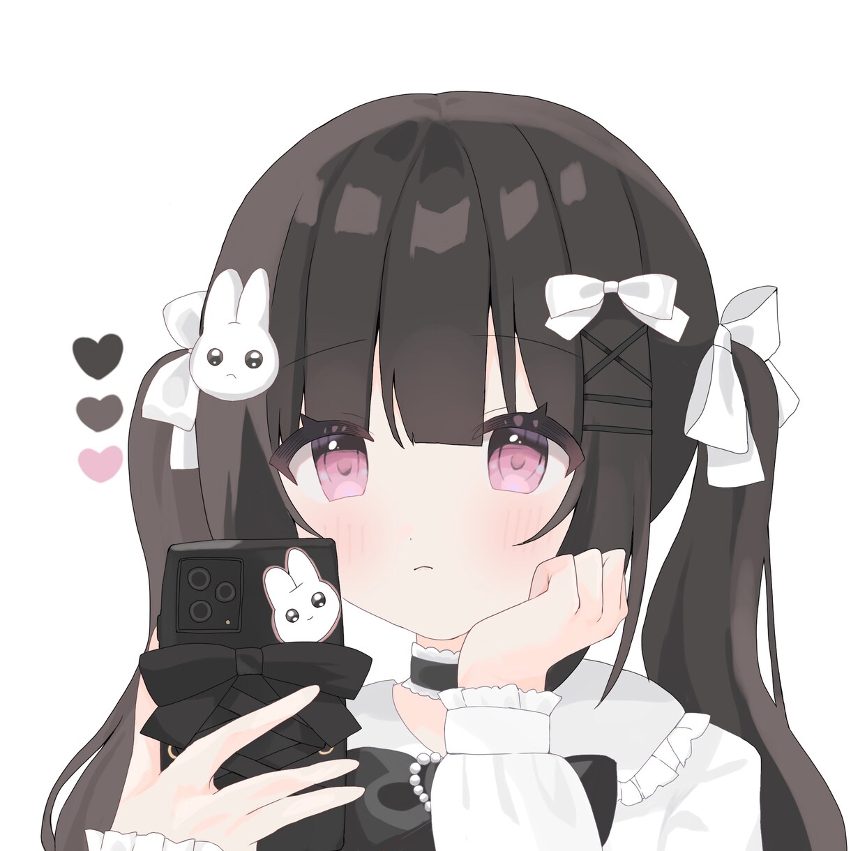 かわいい女の子を制作します アイコンにぜひお使いください！ イメージ1