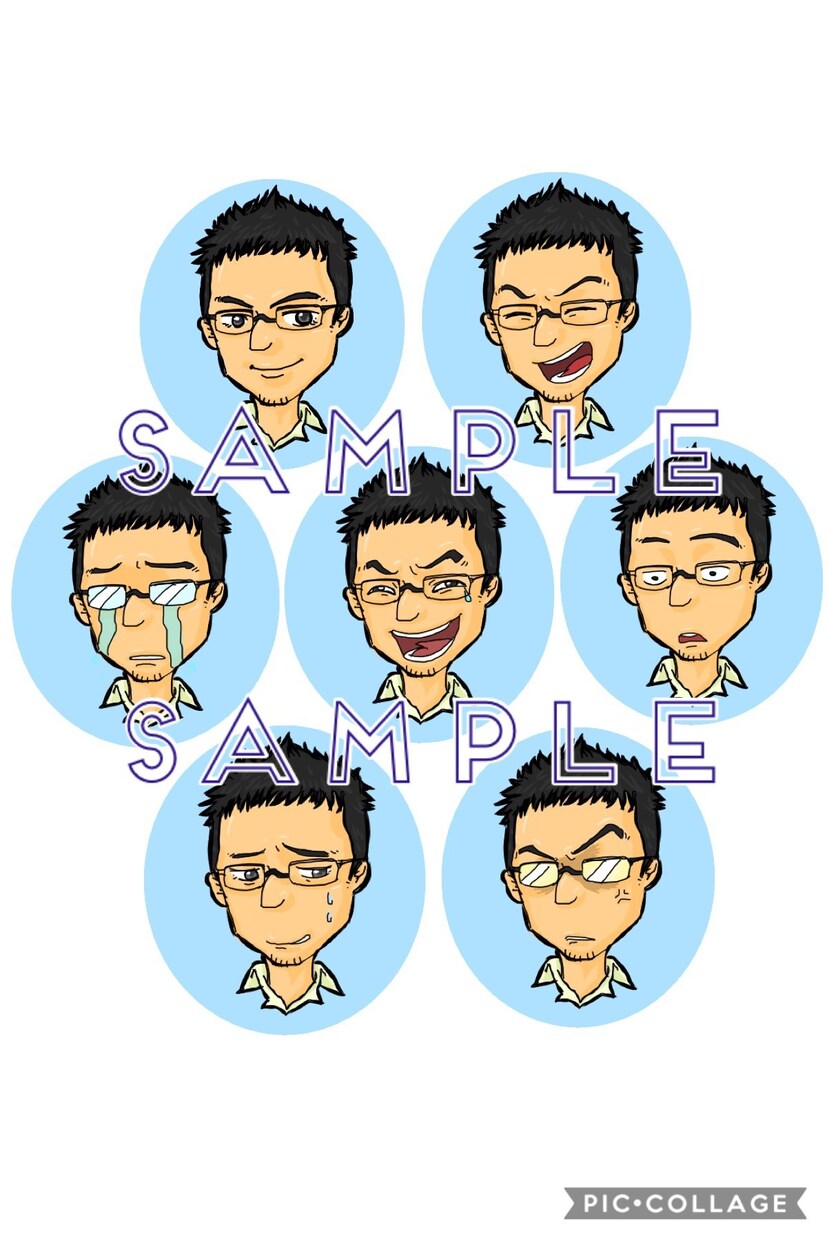 SNS・ブログ、アイコン表情好きなだけ描きます 希望の表情を、オプション料金なしで描きます。 イメージ4