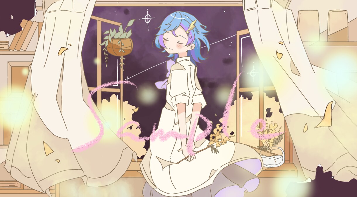 MV・歌ってみた・1枚絵を描きます 貴方だけの素敵なイラストを描かせてください！！ イメージ1