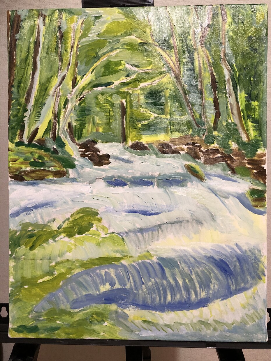 あなたのお家の玄関、リビングに飾る油彩画を描きます 絵のある暮らしの中で、色と形のワンダーランドを旅しませんか？ イメージ1