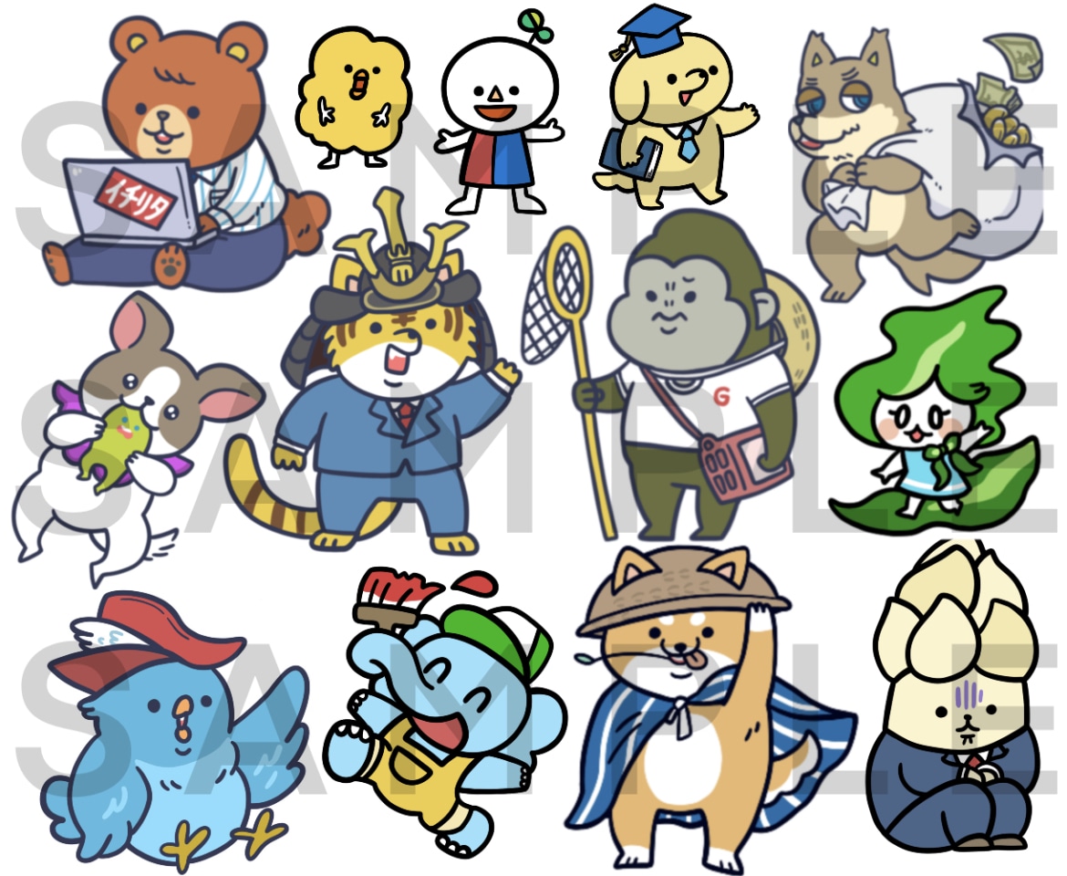 商用OK！小物無料★ゆるっと可愛い絵をお描きします なんかシュール！？思わず目に留まるイラストはおまかせ下さい！ イメージ10
