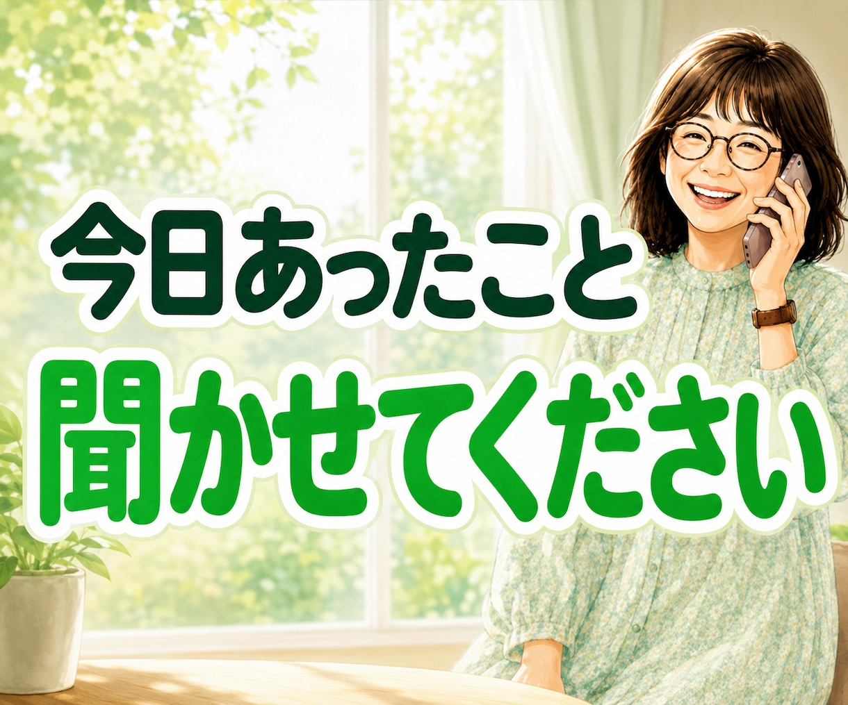 一人暮らしの安否・元気確認★日常の雑談お聴きします 今日も元気しょる？60歳乙女♡が声聞くで〜♪｜話し相手に♪ イメージ9