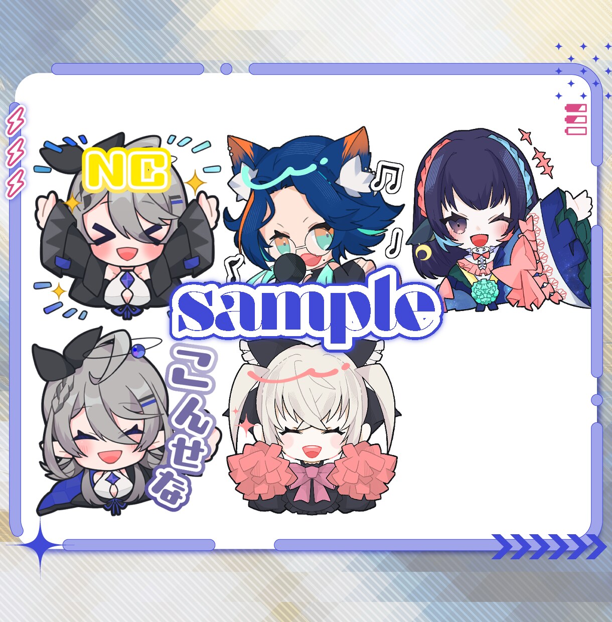 YouTube・Twitch用スタンプ作ります かわいいスタンプ・バッジお作りします！商用利用可！ イメージ4