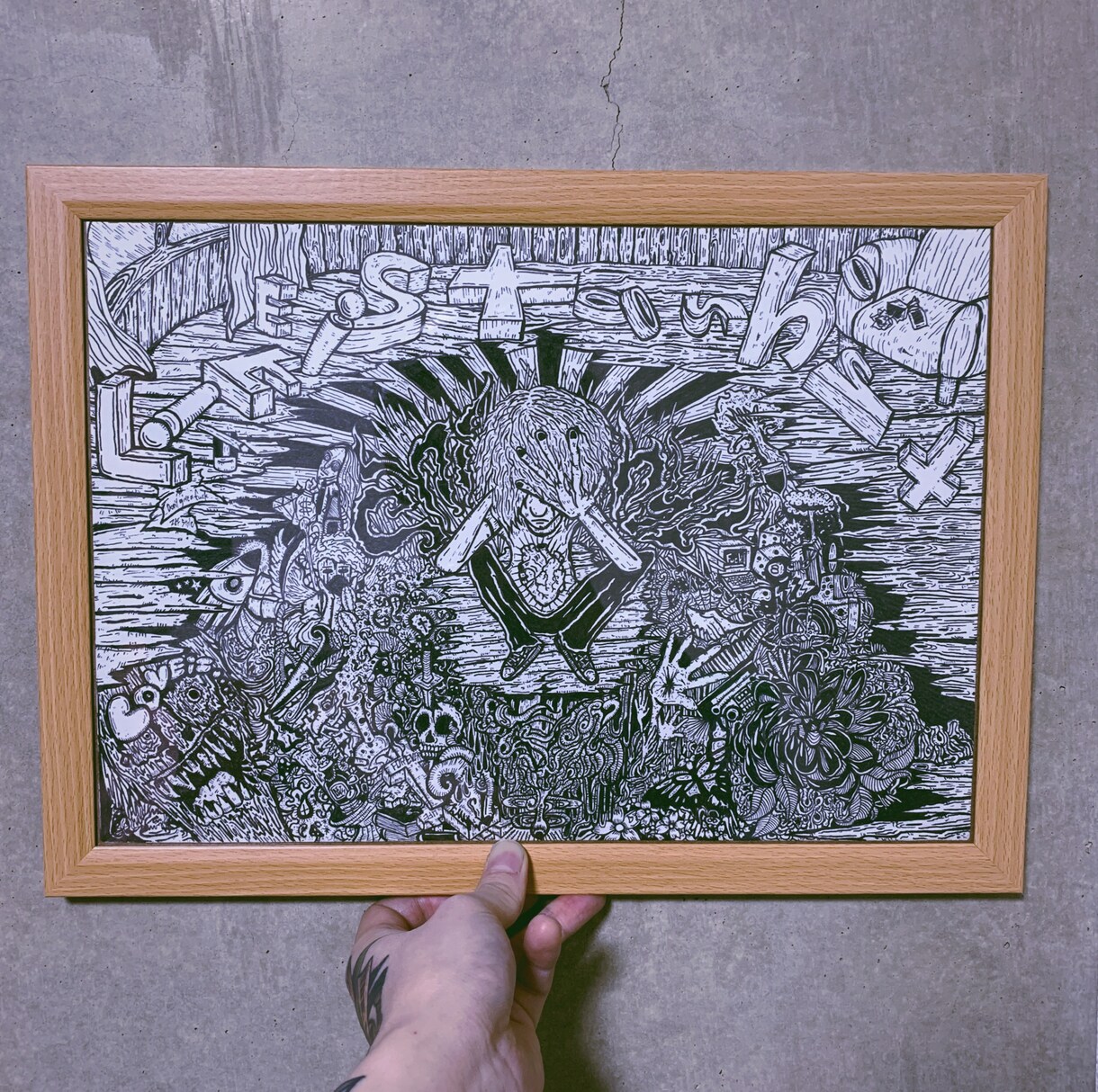 個性的でストリートな線画描きます 挿絵、プレゼント、敷き詰めたイラスト イメージ6