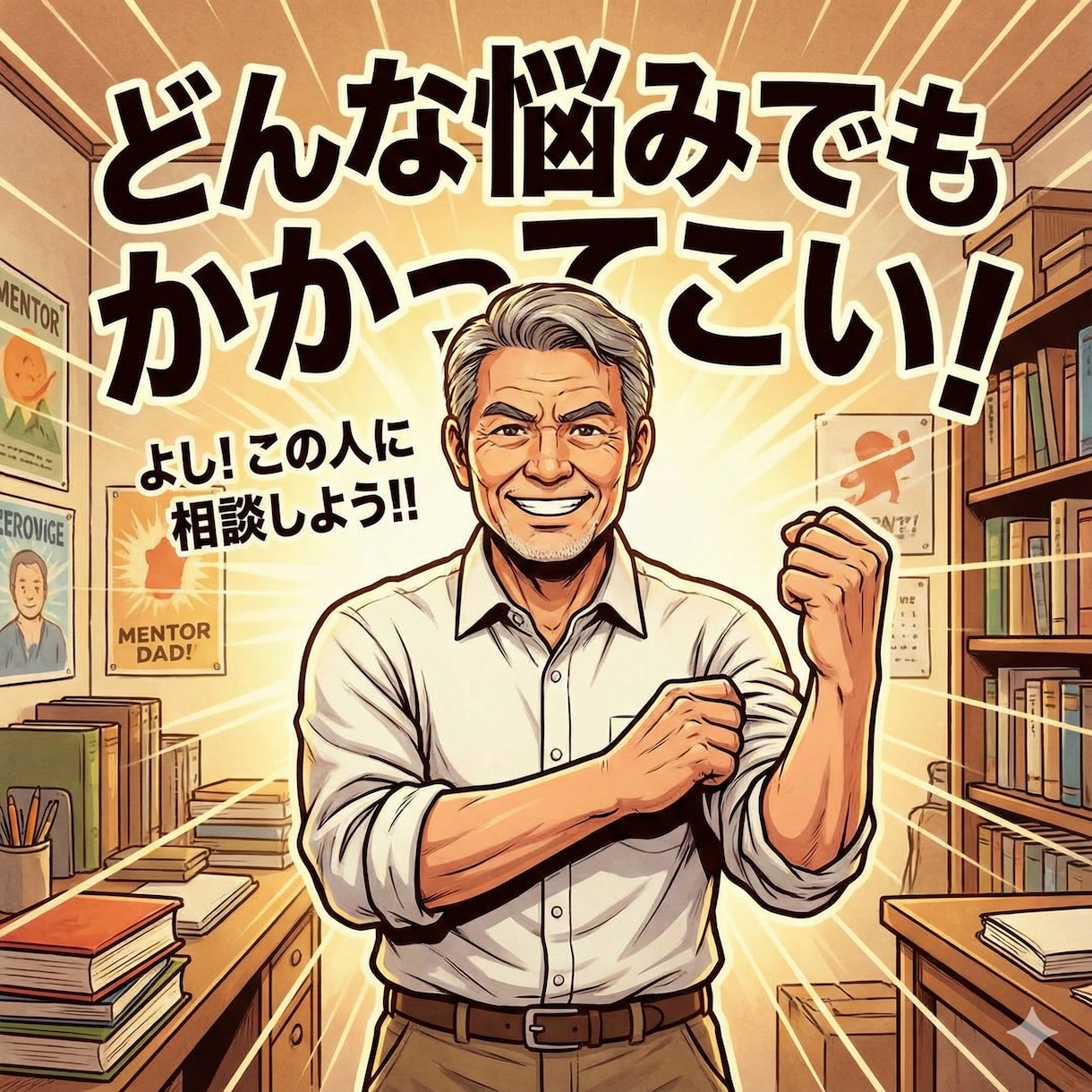 社外の父。51歳経営者が仕事の悩み聴きます 上司や家族に言えない本音の避難所。秘密厳守で聴きます。 イメージ3