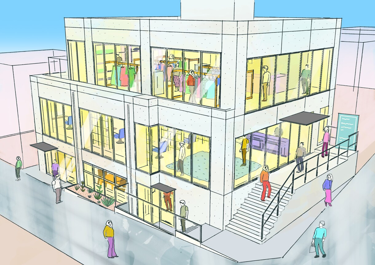 個性派イラスト（カラー）でプレゼンを引き立てます 【現役2級建築士による、建築のイラストパース作成サービス】 イメージ7