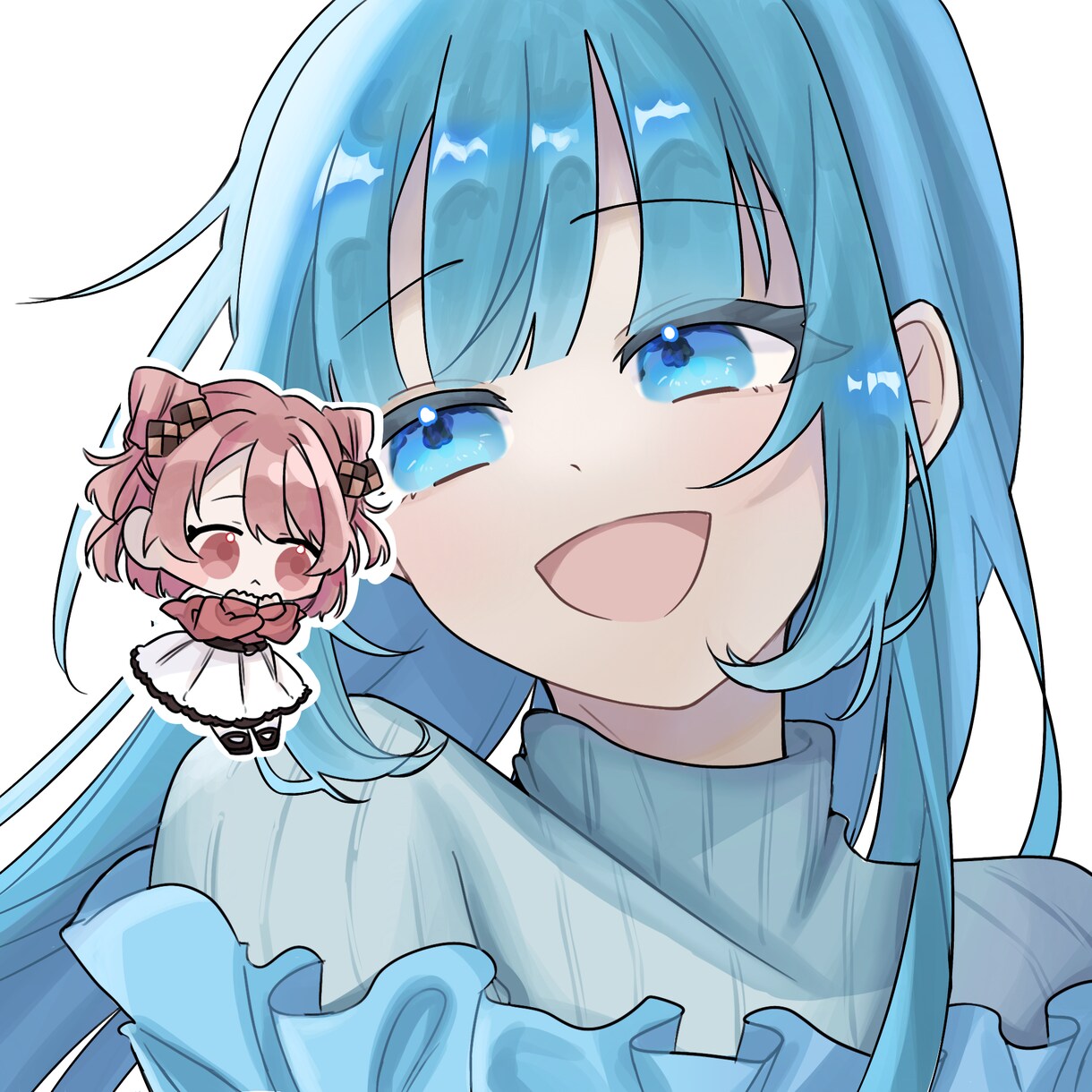 何度見ても『可愛い♡』と思えるアイコンを描きます ミニキャラの目や口を動かすことも出来ます!! イメージ3
