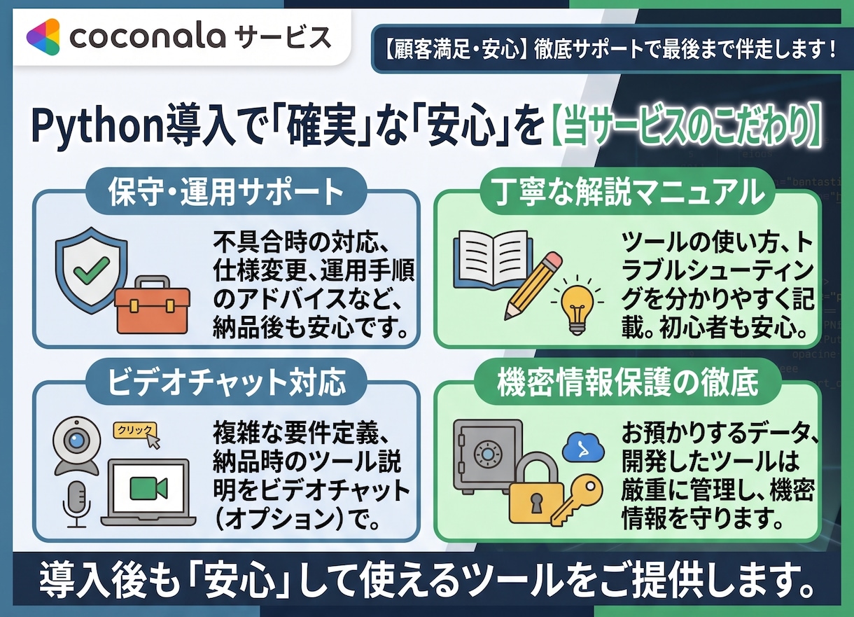 現役プロがPythonで面倒な作業を自動化します Excel自動化・スクレイピング等、何でもご相談ください！ イメージ3