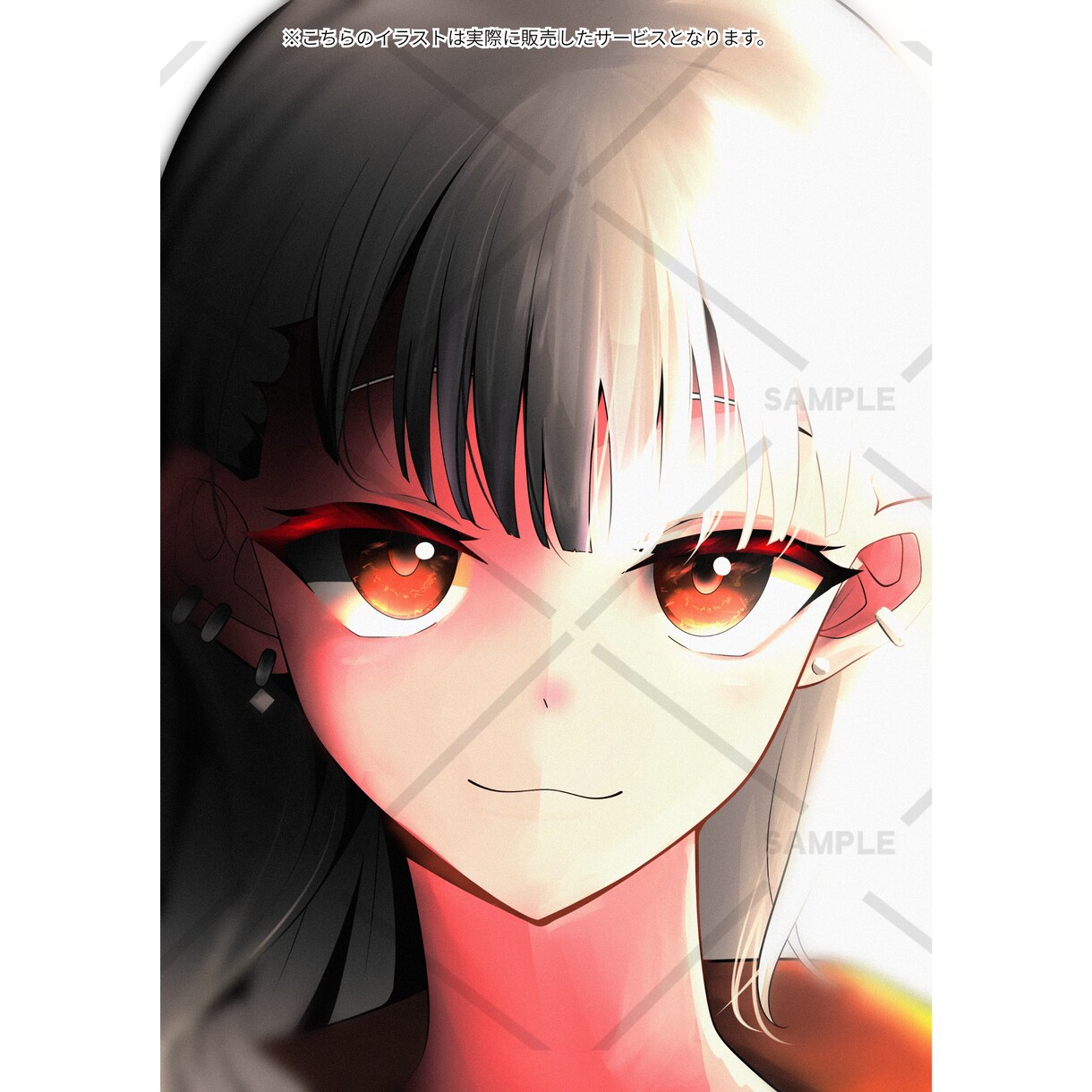 光強めの顔イラスト描きます 【ラフ案無制限・アイコン・キービジュアル・ポスター・MV等】 イメージ9