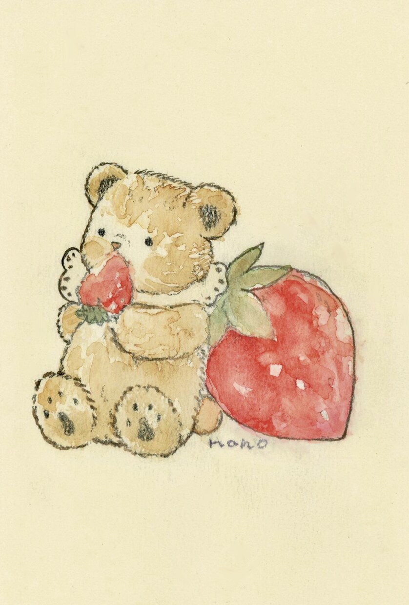 アナログでほんわか優しいタッチのイラスト描きます ブログの挿絵やアイコンにほんわか水彩イラストはいかがですか？ イメージ1