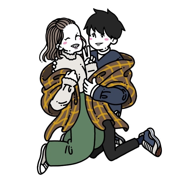 贈り物にいかがですか？ペア人物イラスト描きます 誕生日や記念日に特別な１枚を添えてみては？ イメージ7