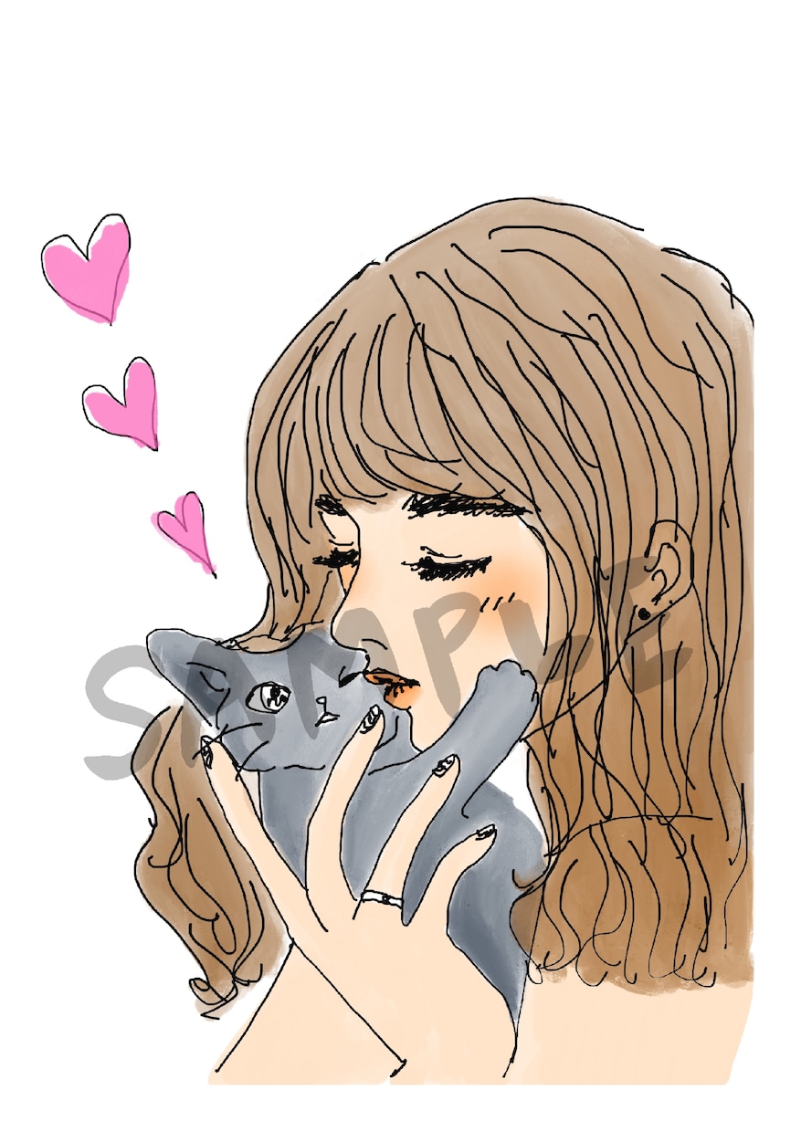 ゆるふわ・オシャレな女の子のイラスト描きます ふんわりしてちょっとオシャレな女の子のイラストが好きな方へ イメージ5