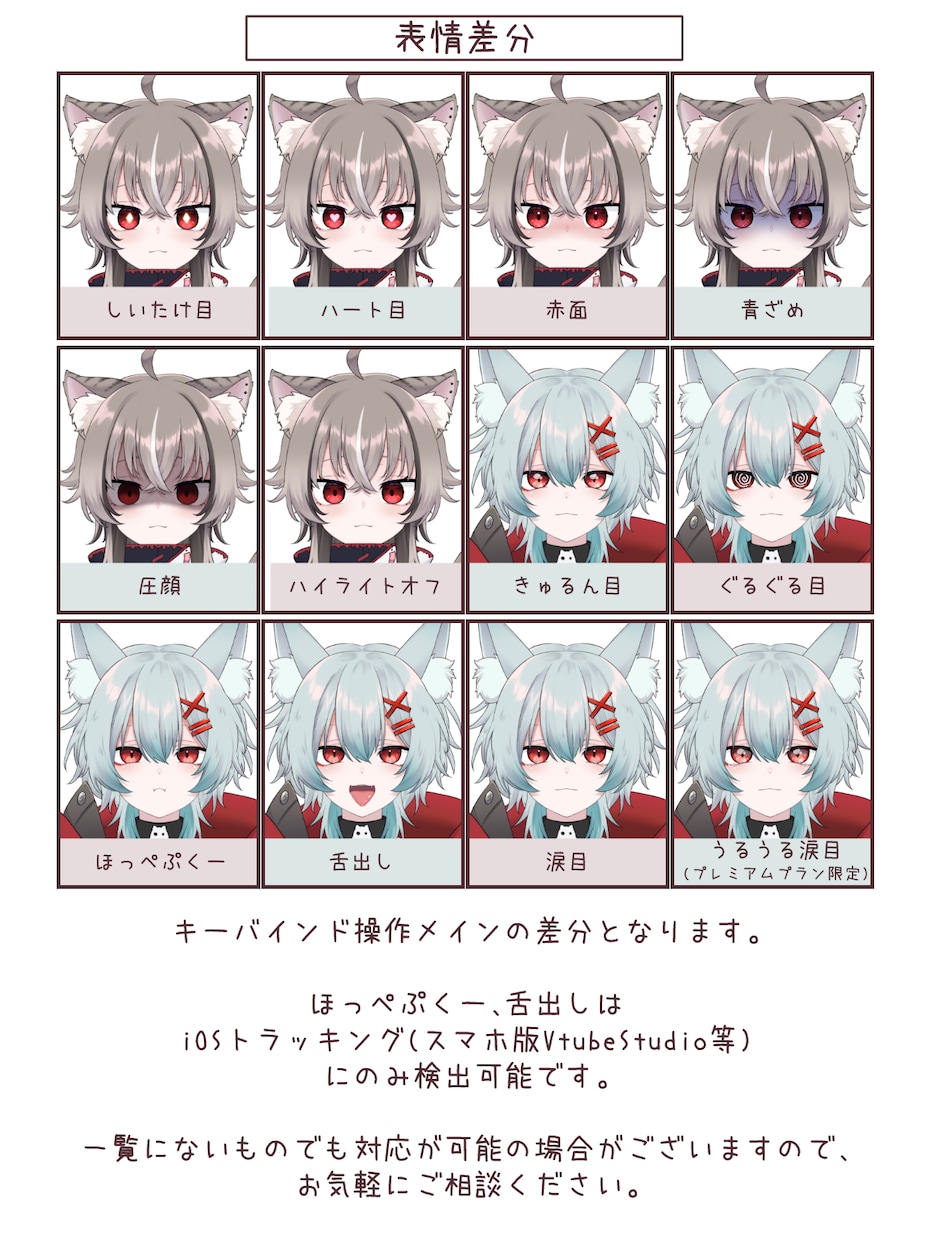 Vtuber向けLive2Dモデル制作致します シンプルなプランでわかりやすくご提供いたします。 イメージ5
