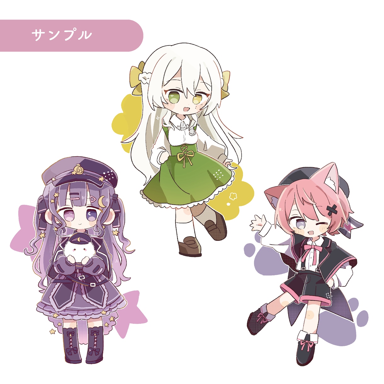 デフォルメキャラクターを描きます SNSアイコンやグッズ作成におすすめ イメージ2
