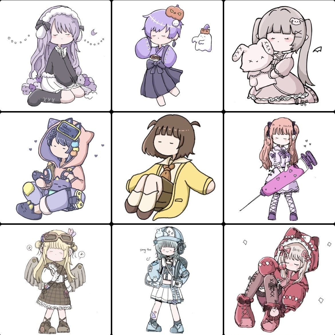 実績100体以上！ゆるいイラストを制作します 商用利用〇 どのようなポーズにも対応しています！ イメージ4