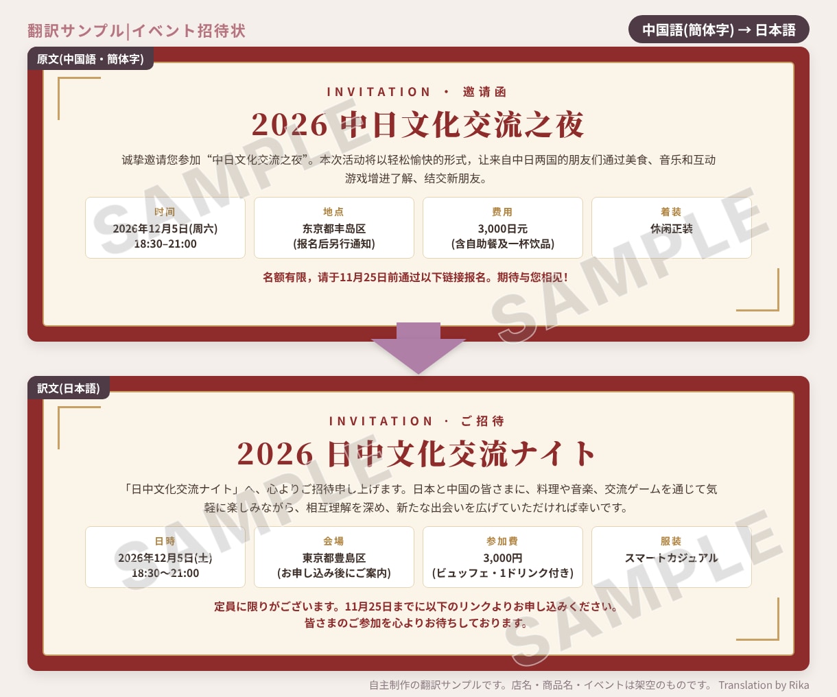 日中バイリンガルが日本語⇔中国語を自然に翻訳します 日中ハーフのネイティブが、通訳3年の表現力で イメージ2