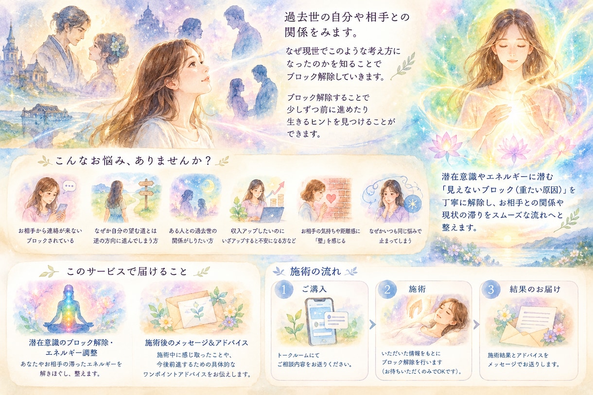 リアルタイムでブロック解除します 理由のわからない恐怖や停滞感を浄化。今すぐ前進したいあなたへ イメージ1