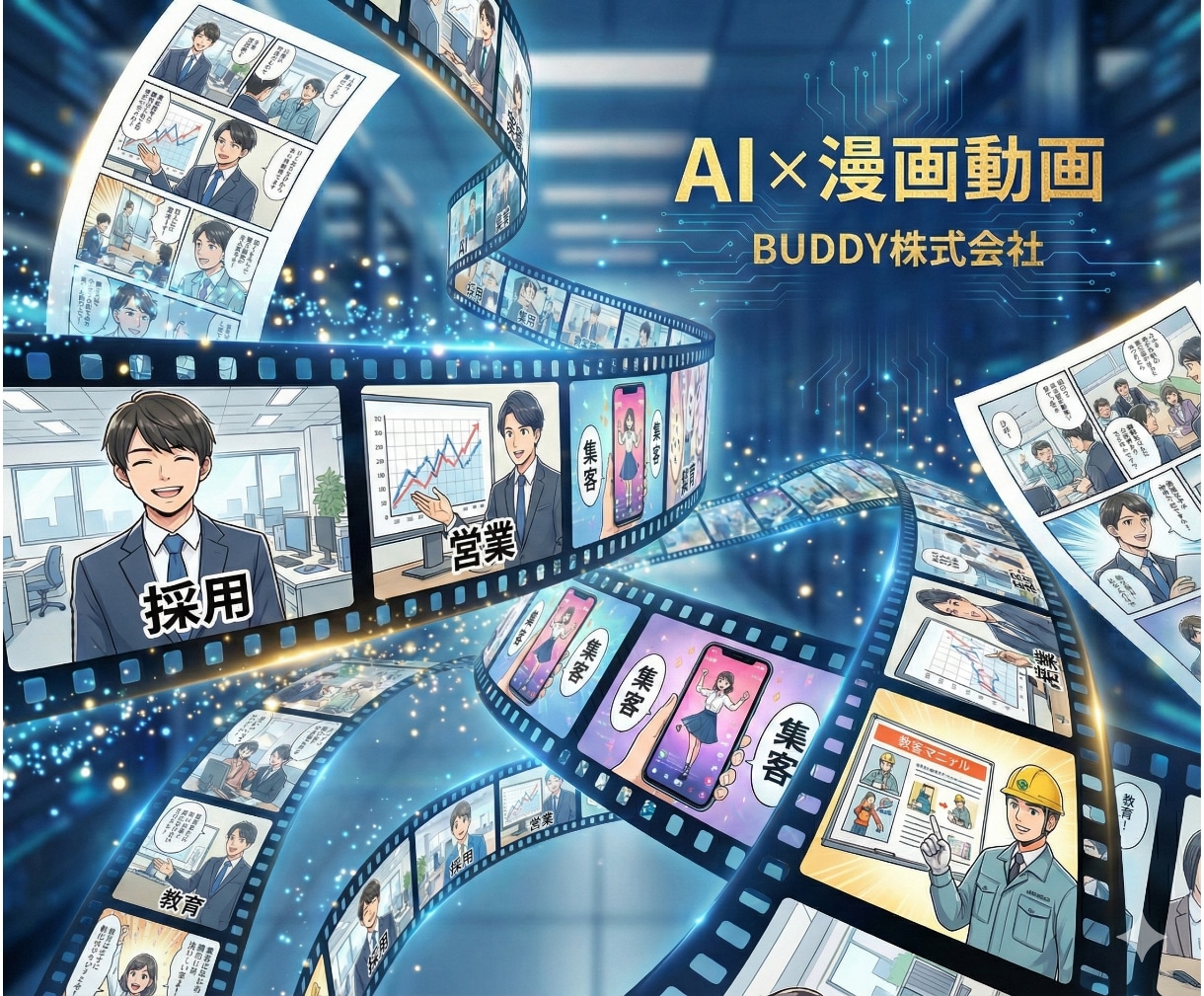 元7億COO監修|漫画「採用・PR」動画制作します 素材ゼロでOK!丸投げで完成まで代行!伝わる動画を作ります! イメージ4