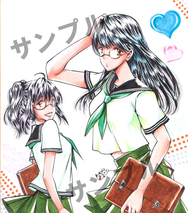 簡単に飾れるデザイン色紙がここにあります オリキャラを綺麗に飾りたい！プレゼントに手描きイラストなど イメージ2