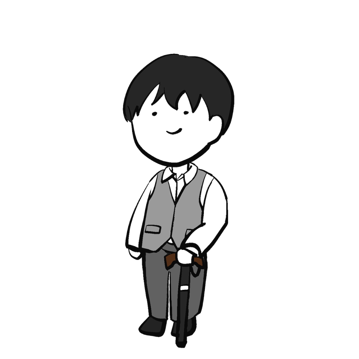 筆ペン風のゆるシンプルイラストお描きします アイコン、ヘッダー、似顔絵、壁紙、LINEスタンプ等に！ イメージ5