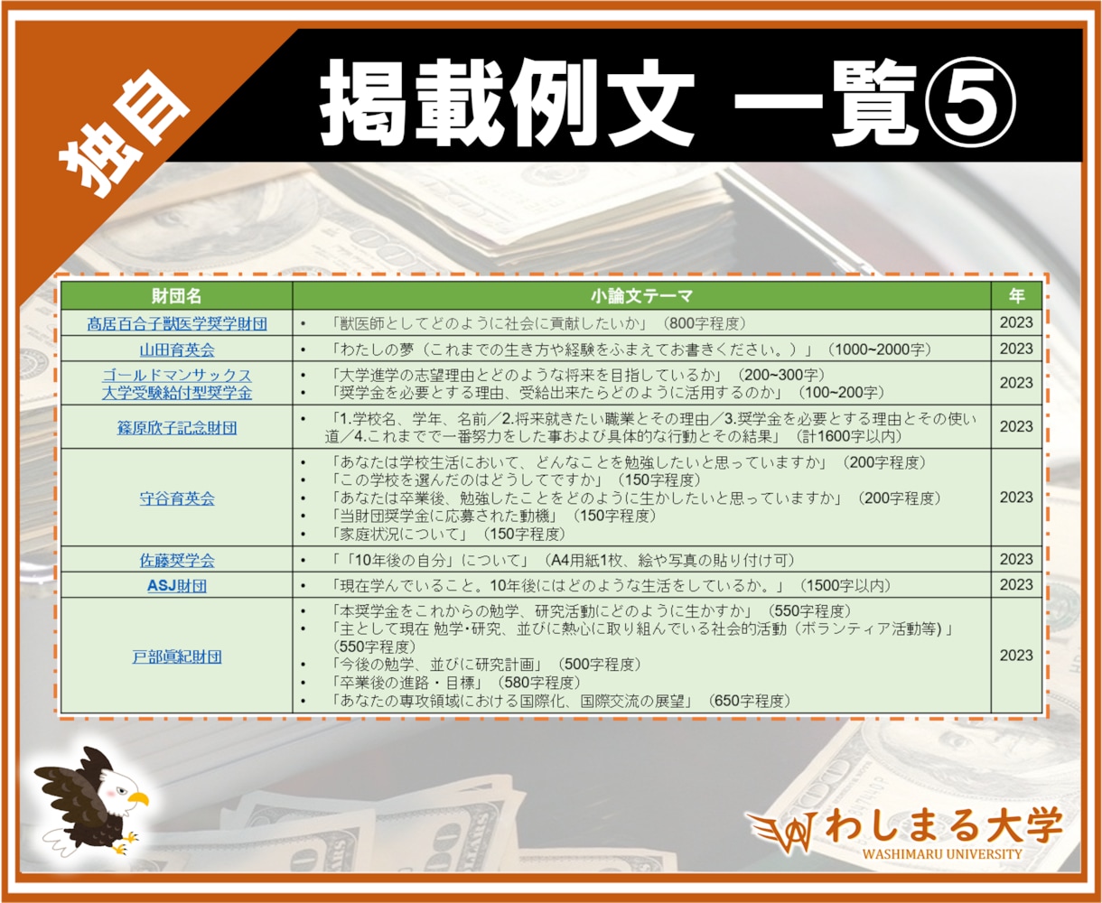 大ボリューム❗️奨学金の小論文例文集、提供します 100種以上の作文集！申請テンプレートとして活用しよう！ イメージ6