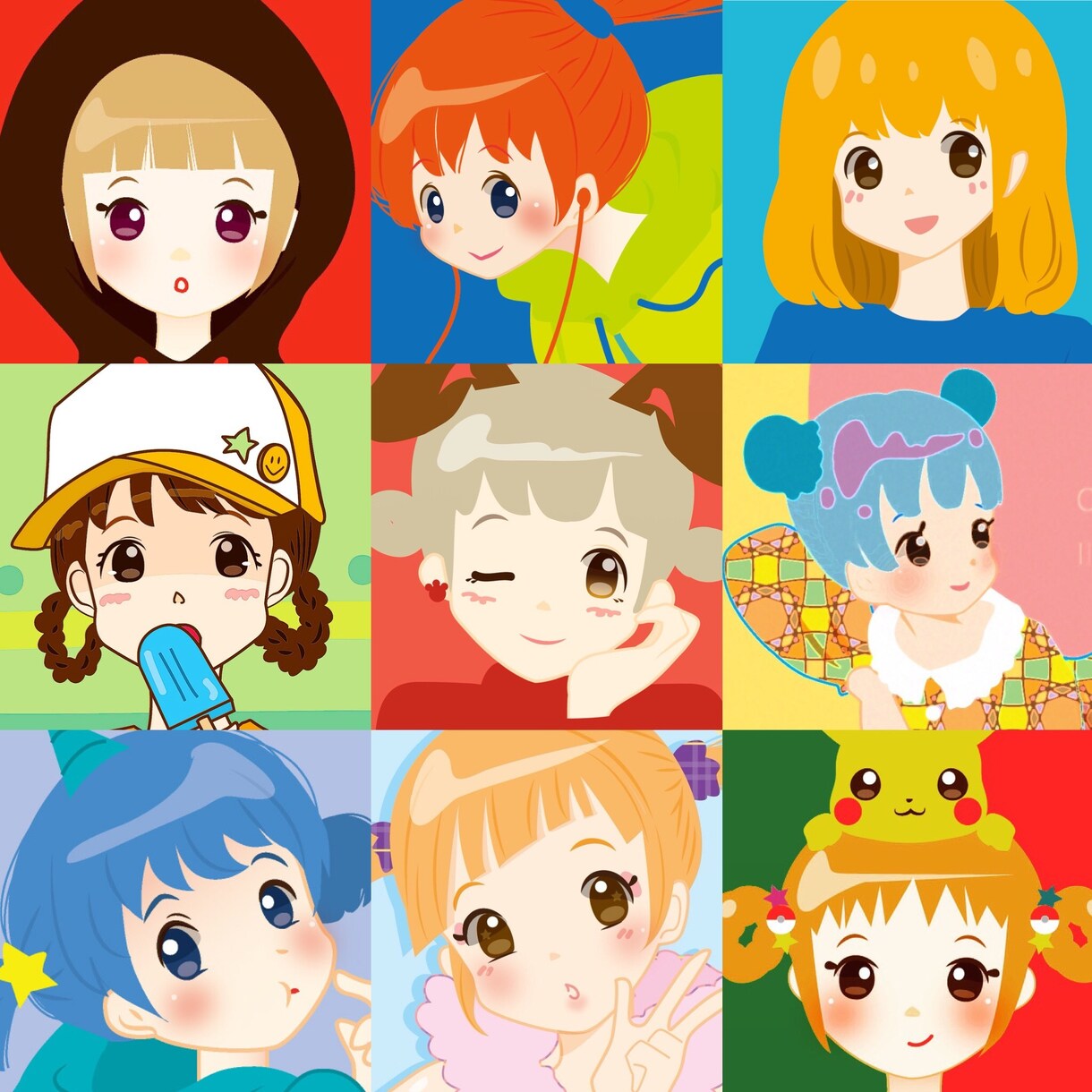 かわいいオリジナルのアイコン描きます 添付のようなかわいいタッチでアイコン描きます イメージ2