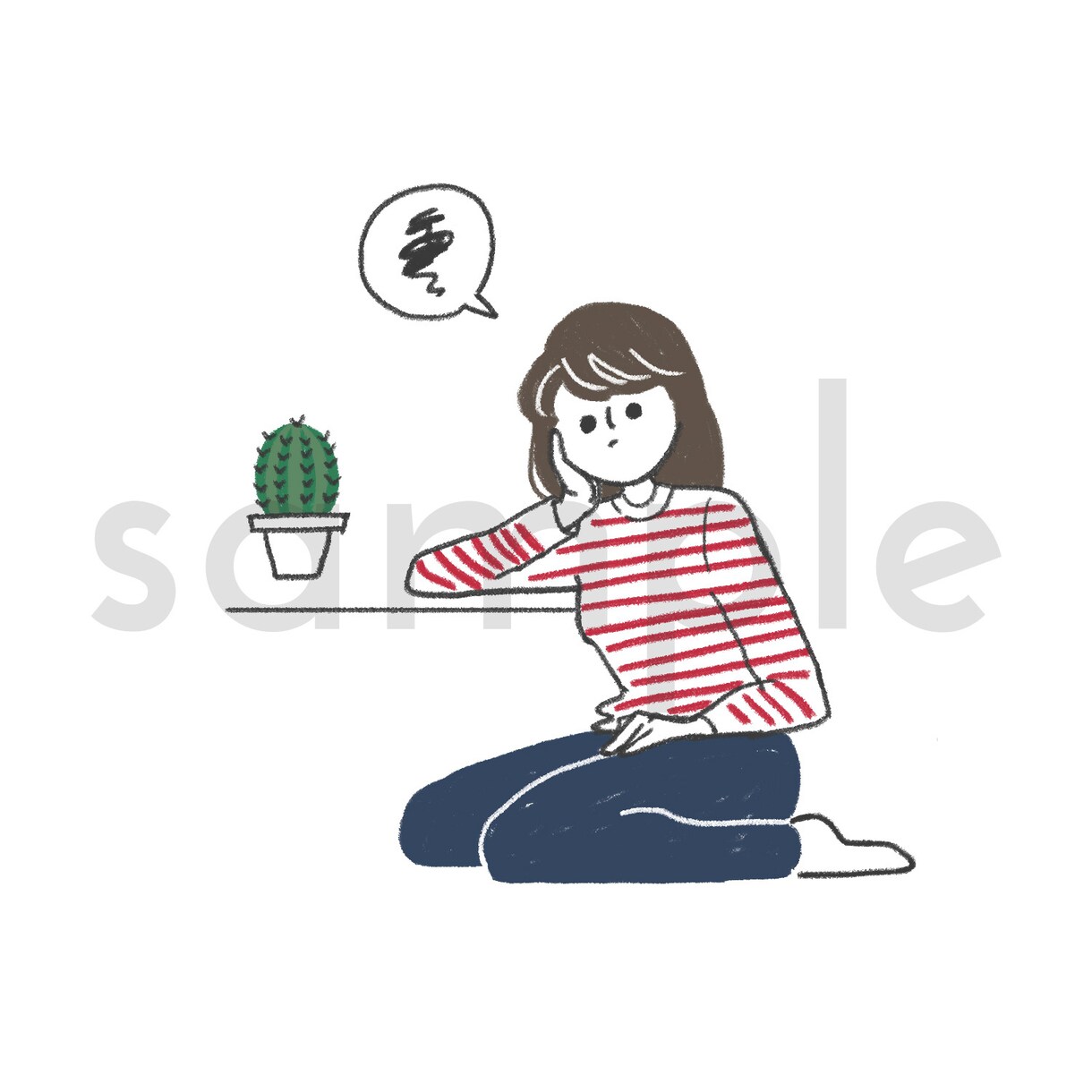 人物のカットイラストを制作します 【商用利用可】雑誌書籍の挿絵や、チラシ、webサイトなどに！ イメージ1