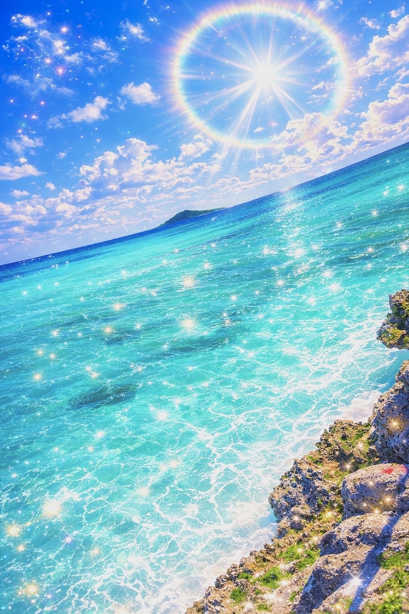 幻想的でキラキラ輝くアート画像を制作します 見る人の心を惹きつける幻想アートキラキラ輝く夢のような世界 イメージ4