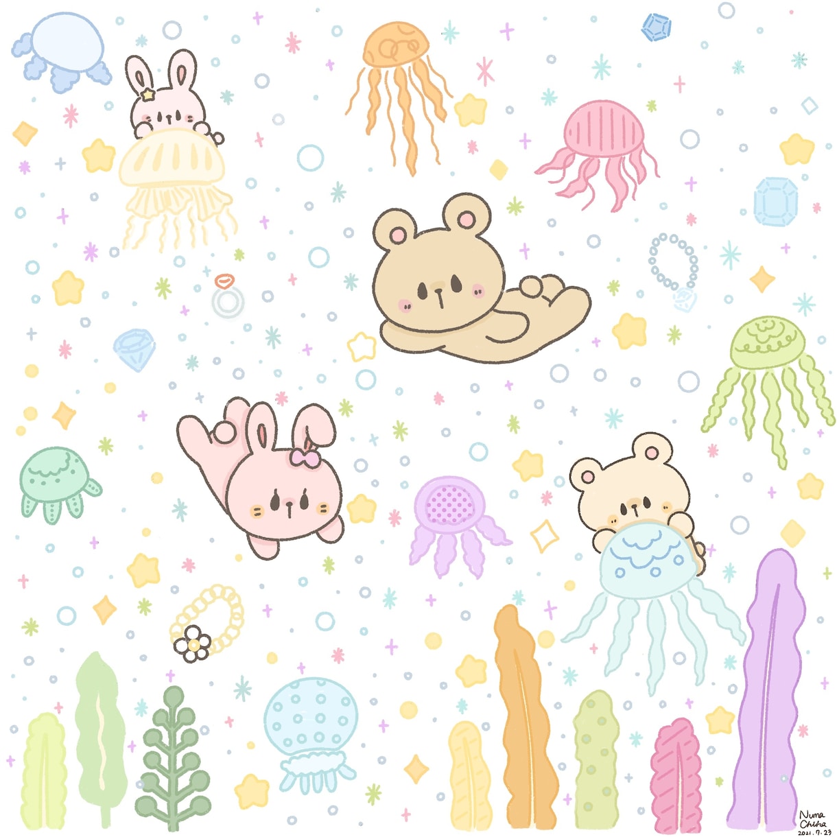 かわいいイラスト描きます 動物やオリジナルキャラクターなどのかわいいイラスト描きます！ イメージ4