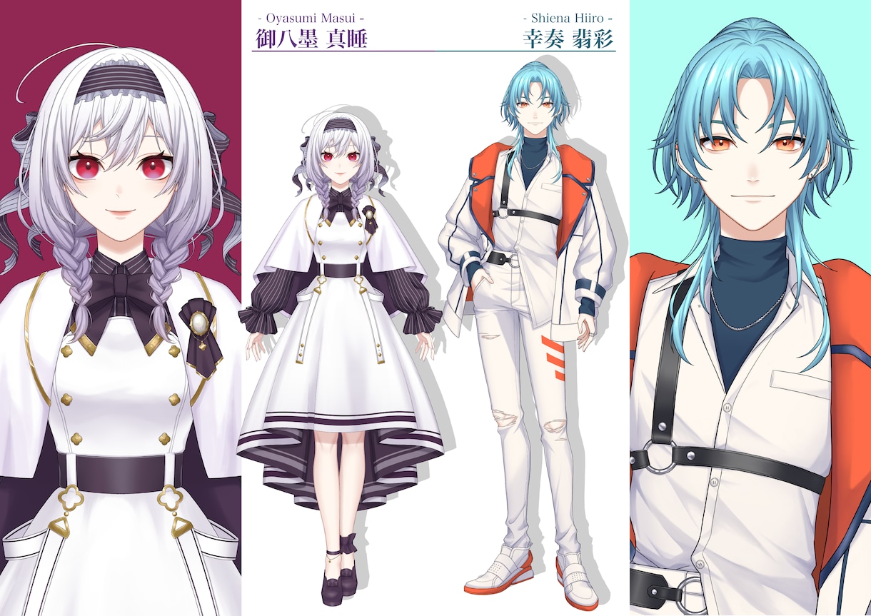 立ち絵、アイコン制作します 可愛い女の子ならお任せください‼Live2D用立ち絵も可能‼ イメージ4