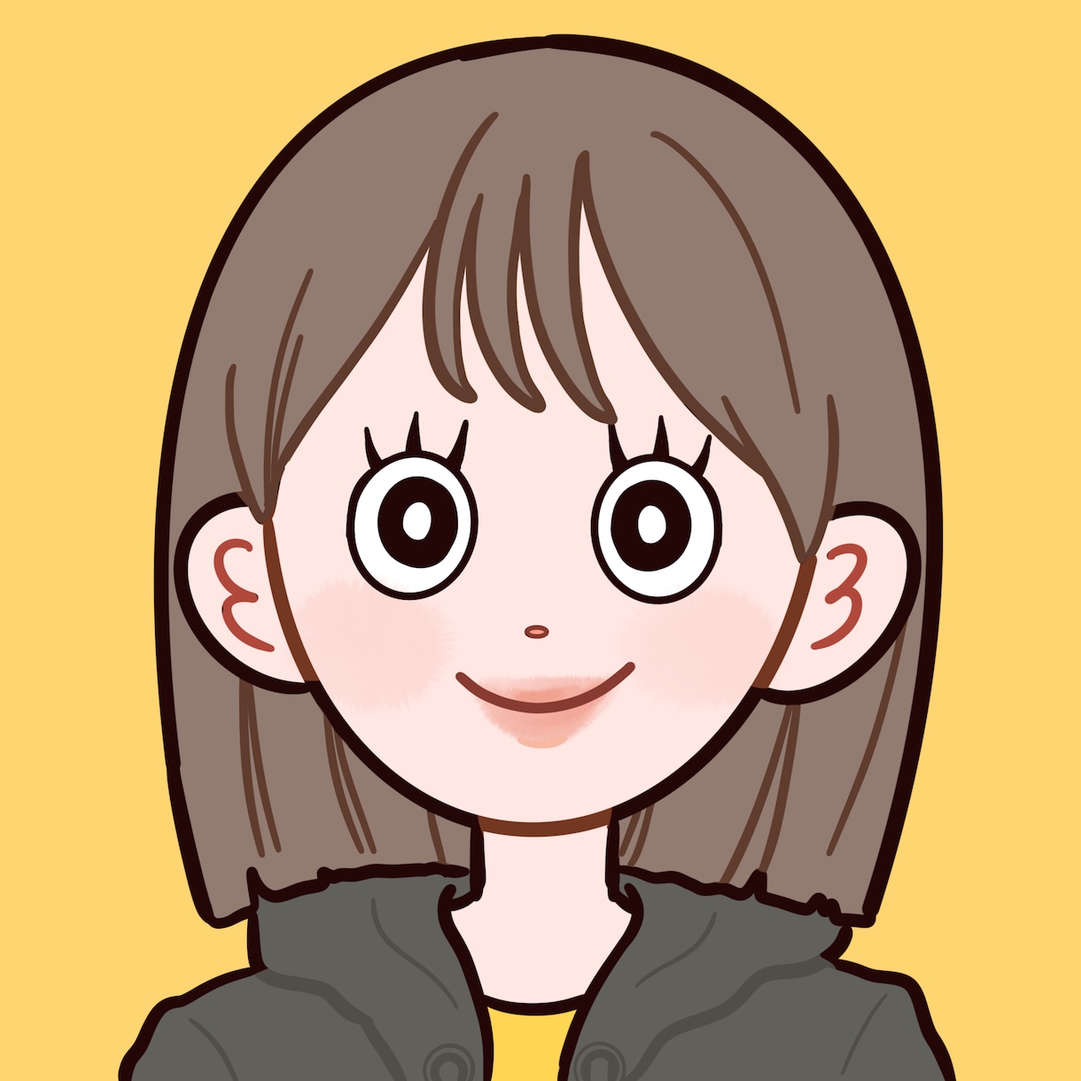 かわいくてシンプルなイラスト描きます アイコン、プレゼント用など人物イラスト作成します！ イメージ1