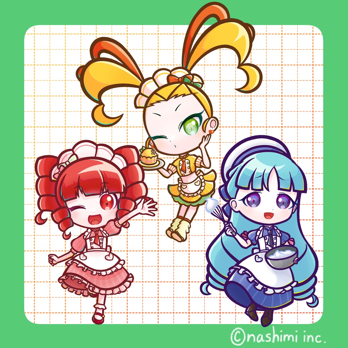 ポップで元気!!カラフルで可愛いミニキャラ描きます ステッカーやアクリルのグッズに最適。アイコン用も対応可能 イメージ8