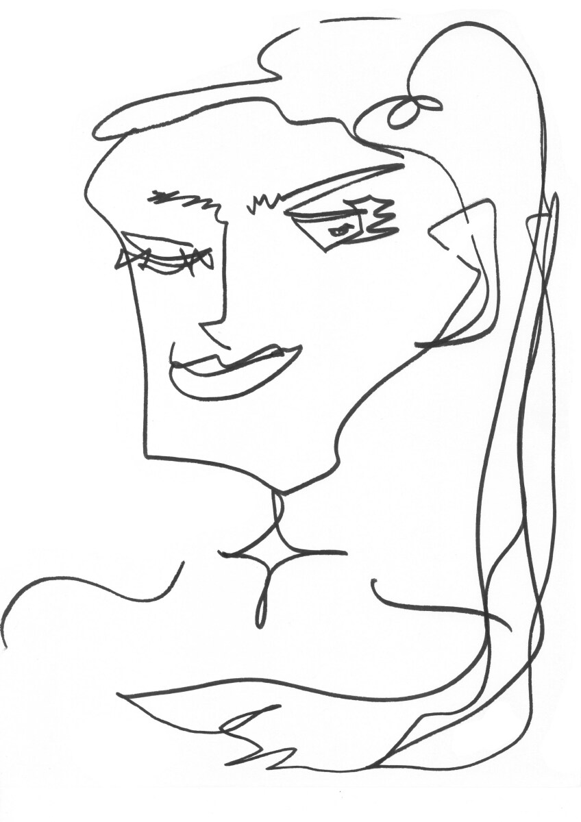 ポップカラーで一筆書きイラストを描きます ヨーロッパ風でポップな抽象的一筆書きイラストを描きます。 イメージ2