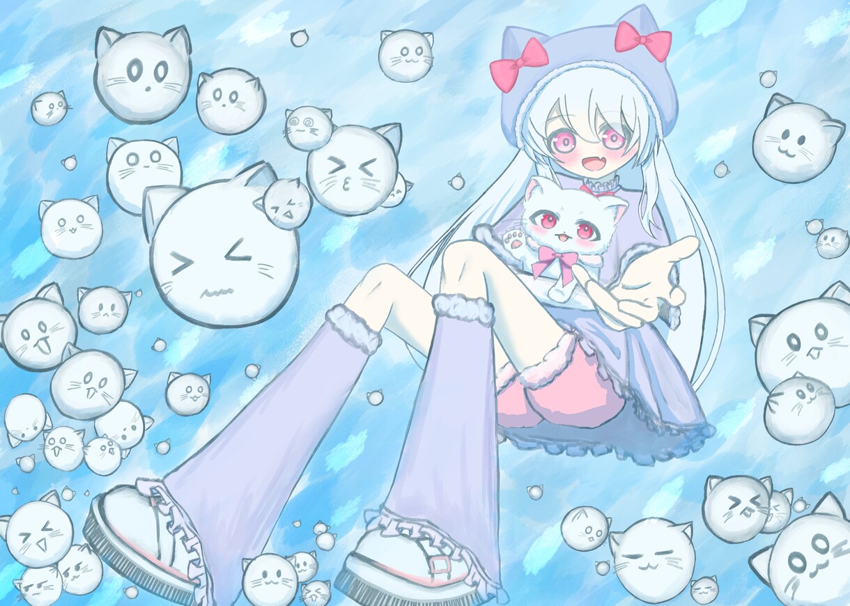 キャラクターイラストを描きます オリジナルキャラクターのデザイン、イラスト制作を行います。 イメージ9