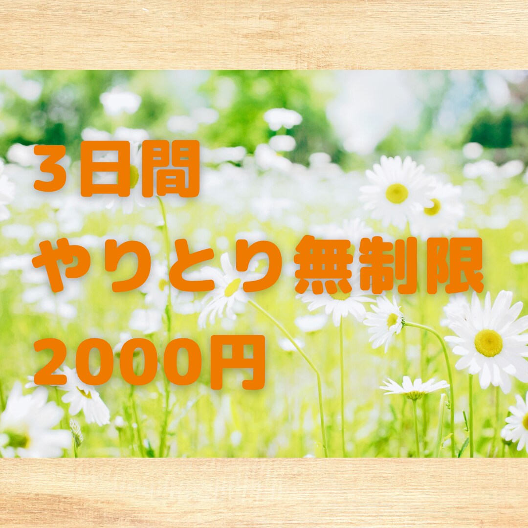 トークルームで相談の乗ります。質問に答えます 私と一緒に悩みを乗り越える力を共に育みましょう。 イメージ2