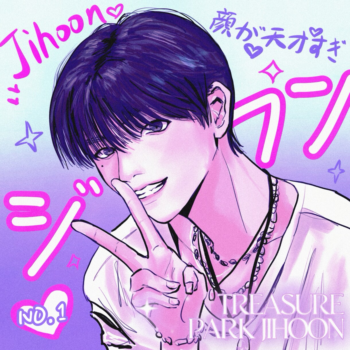 韓国風アイドル・イケメンアイコンをいたします 夢絵可能です！夢絵＝価格*1.5商用利用＝価格*2 イメージ2