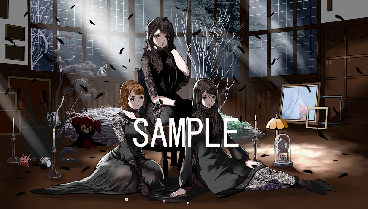 一枚絵のイラストをご提供します あなたのキャラクターを高クオリティでイラストにします イメージ2
