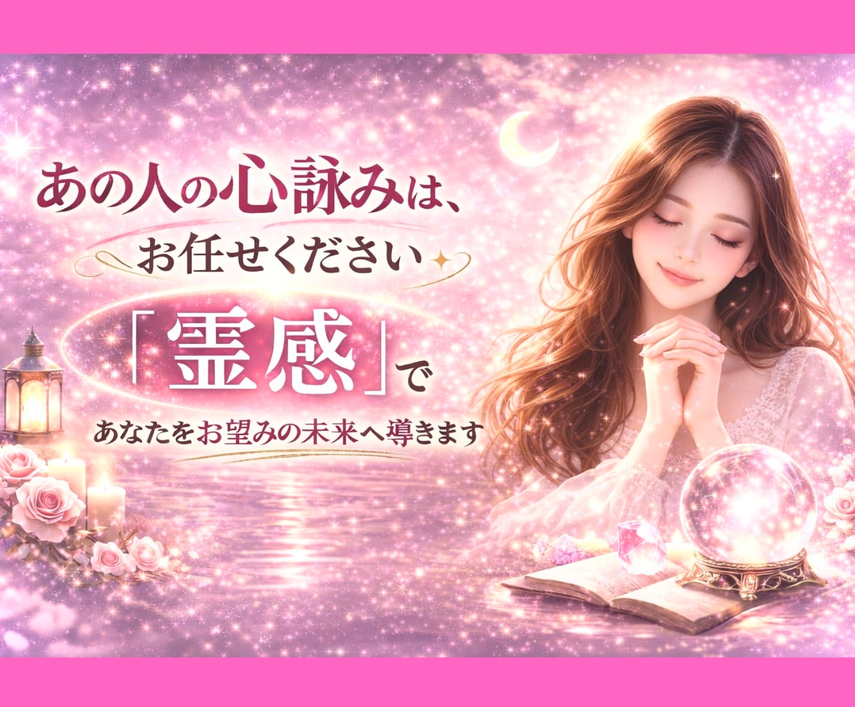 お相手の本音とこの恋の行方♡霊感鑑定でお伝えします 今すぐ知りたい！お相手の気持ちと現状・近未来を読み解きます イメージ1