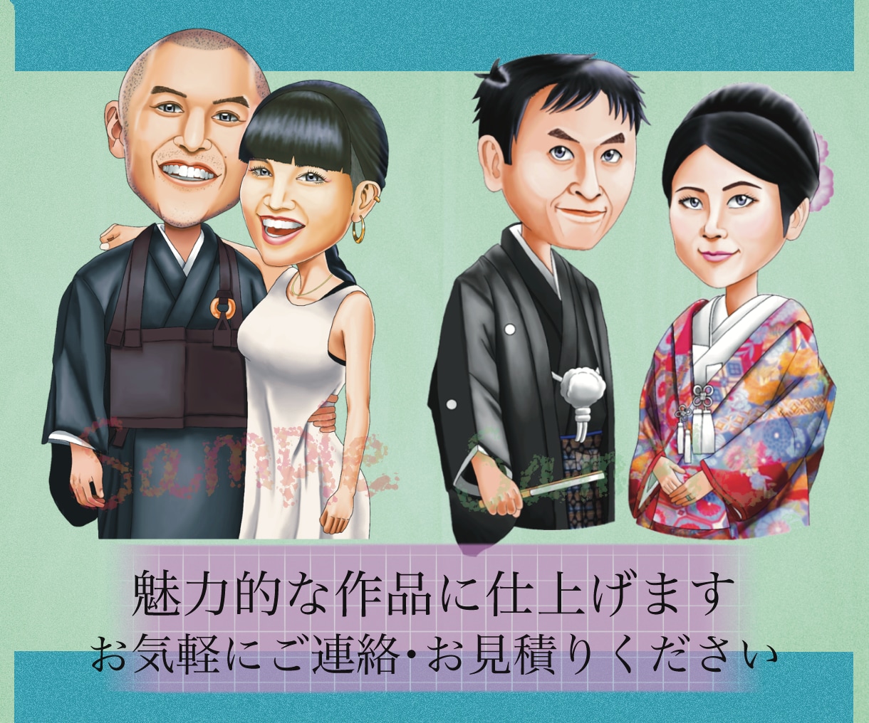 リアルとデフォルメの中間のタッチで描きます アイコン・キャラクター作成・似顔絵などに！ イメージ3