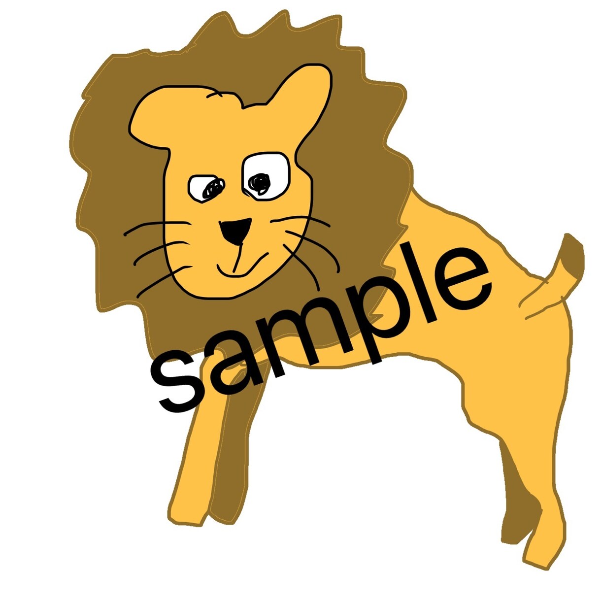 動物イラスト2枚描きます ゆる〜くて、可愛い動物イラスト描きます イメージ2