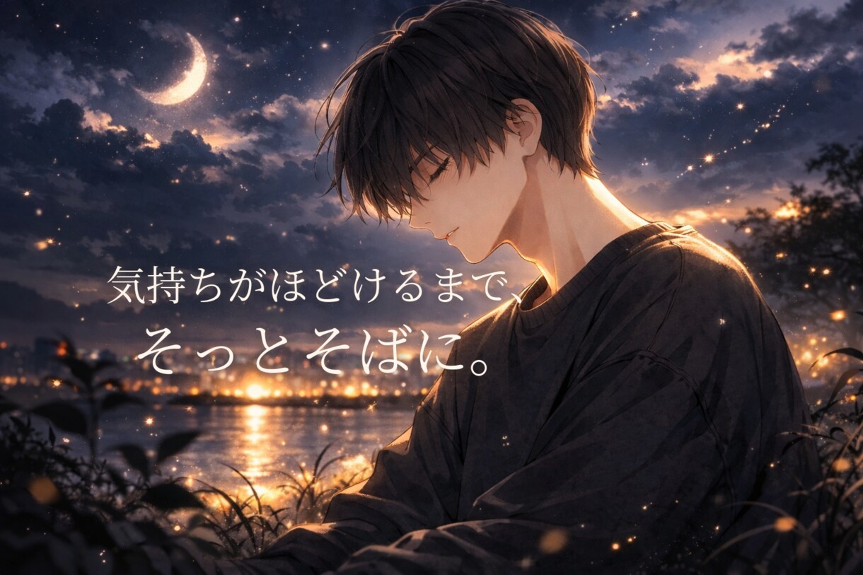 不安で苦しい今。静かな癒し声で寄り添います 気持ちがほどけるまで、そっとそばに。素直になれる時間を。 イメージ1